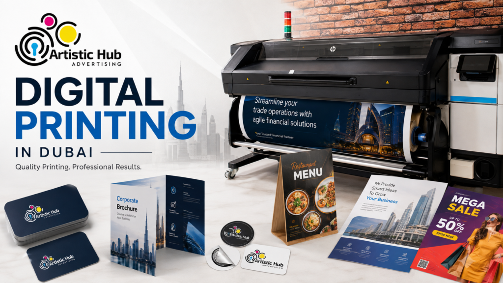 Digital printing service in Dubai for business graphics