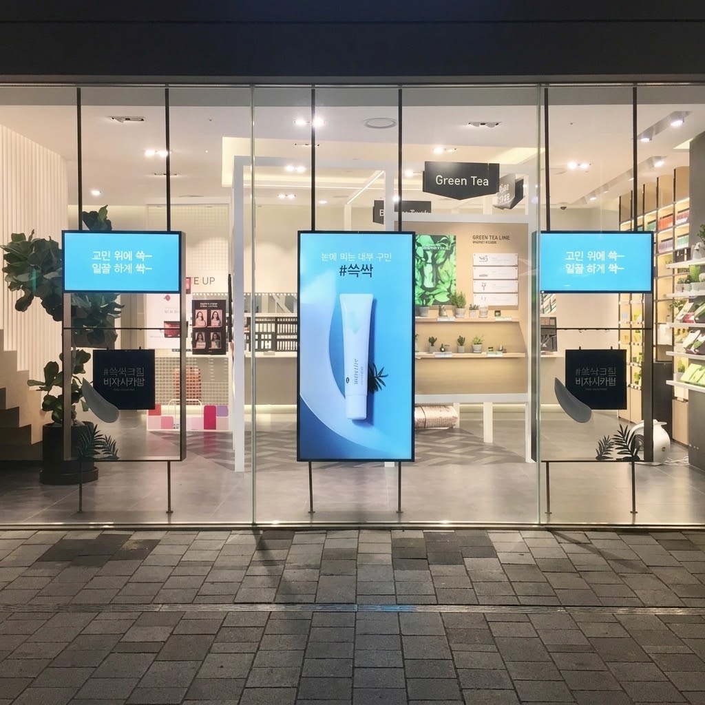 led display in dubai storefront