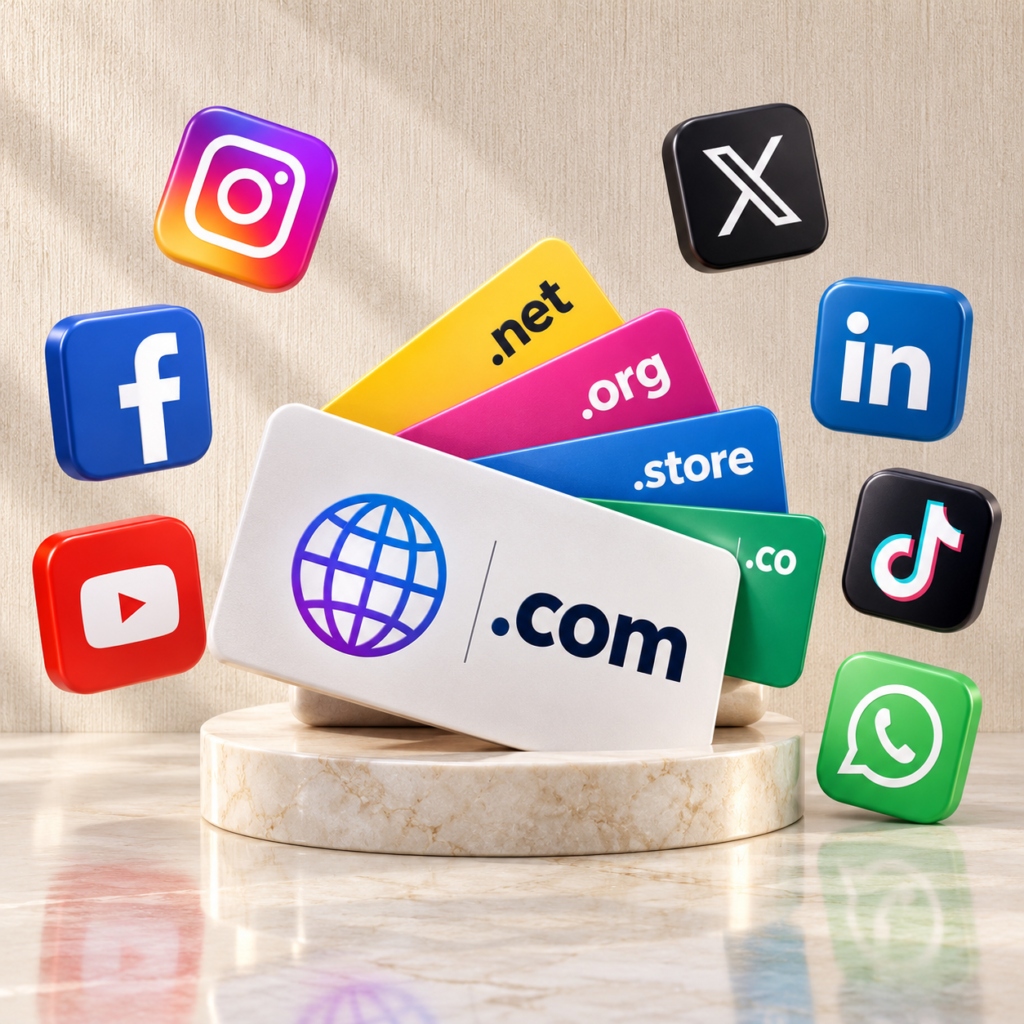 domain and social media artistic hub dubai